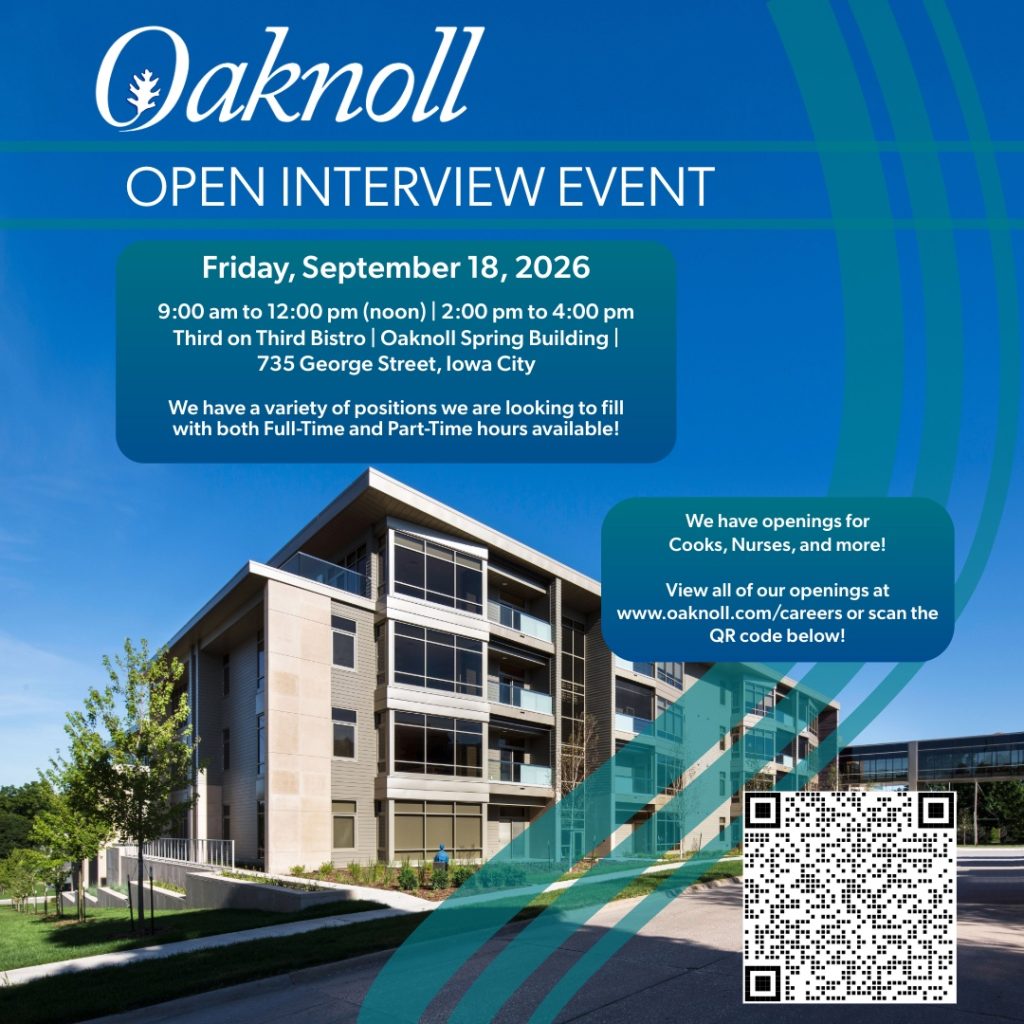 Oaknoll Open Interview Event Sept 18 2026 IG